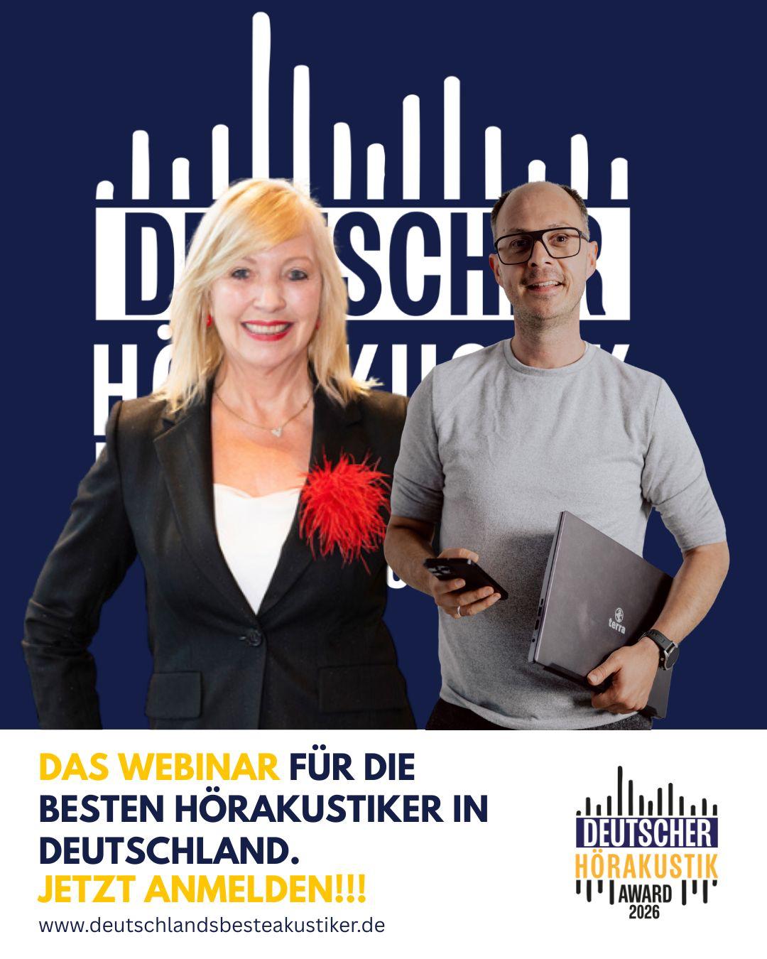 Veronika Vehr und Christian Tilleke – Webinar zum Deutschen Hörakustik Award 2026